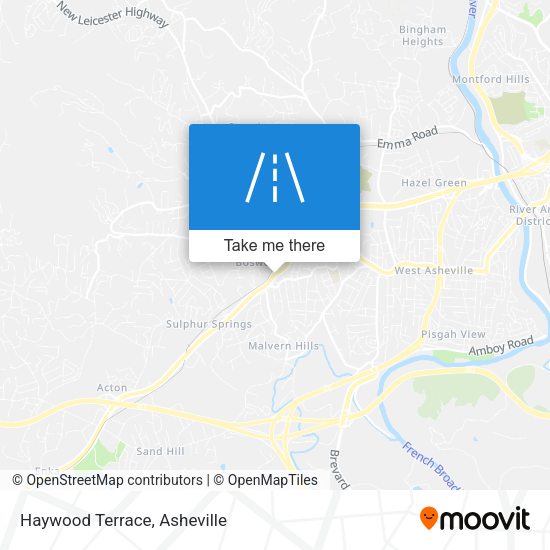 Haywood Terrace map