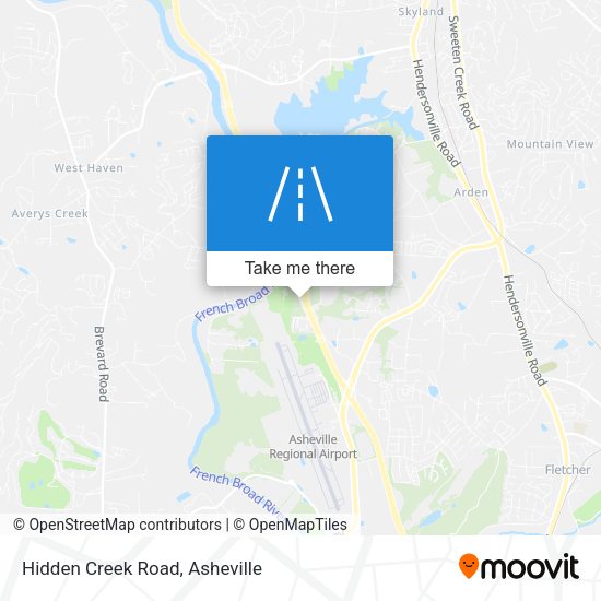Hidden Creek Road map