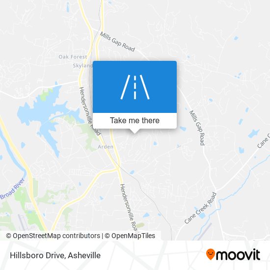 Hillsboro Drive map