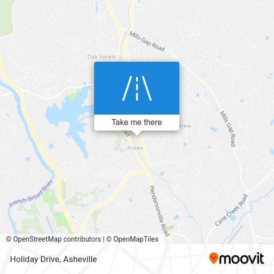 Mapa de Holiday Drive