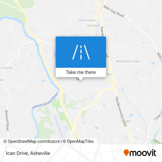 Mapa de Ican Drive
