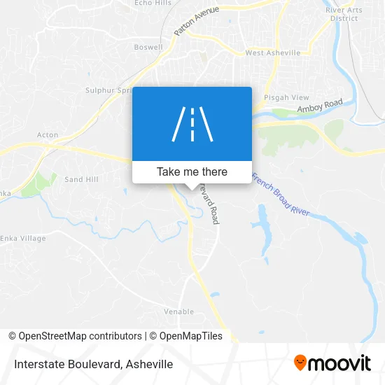 Interstate Boulevard map