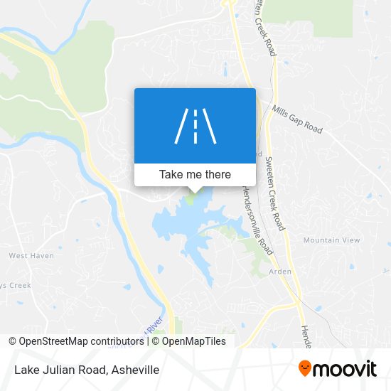 Lake Julian Road map
