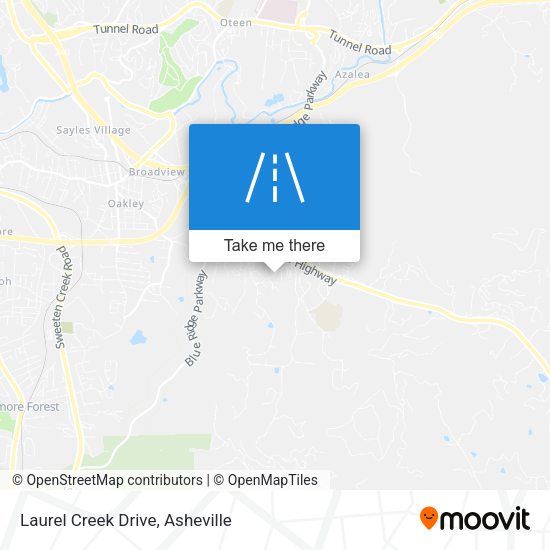 Mapa de Laurel Creek Drive