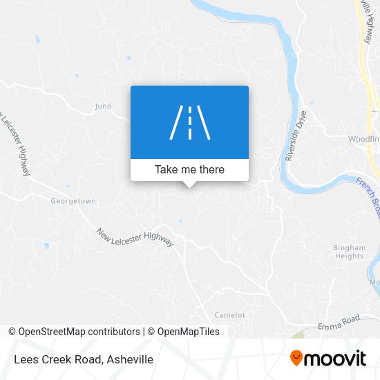 Mapa de Lees Creek Road