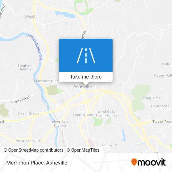 Mapa de Merrimon Place