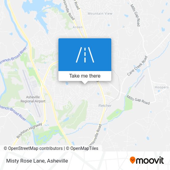 Misty Rose Lane map