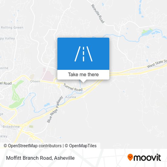 Moffitt Branch Road map