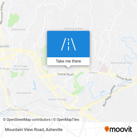 Mountain View Road map