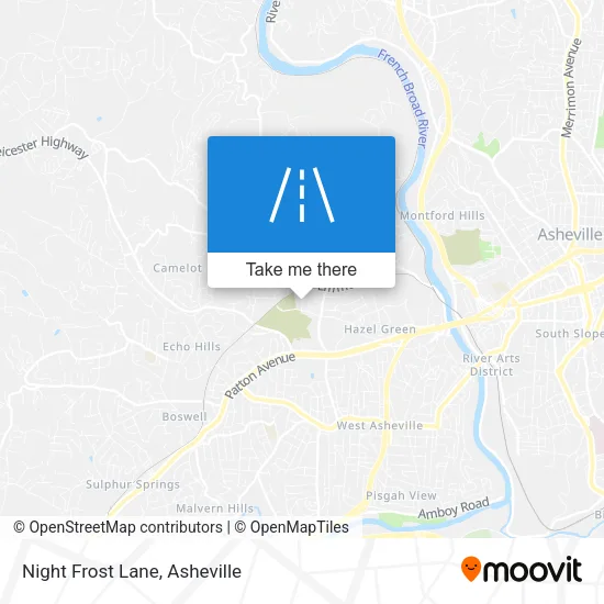 Night Frost Lane map