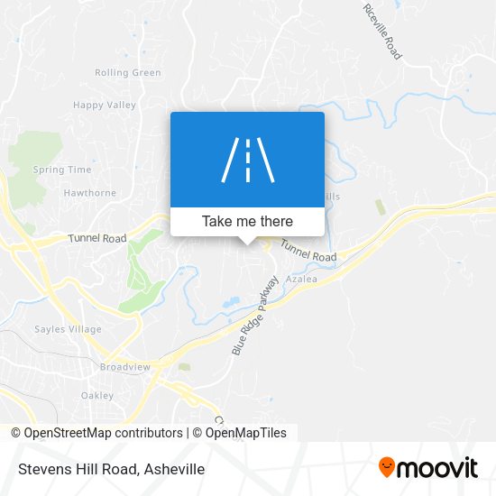 Stevens Hill Road map
