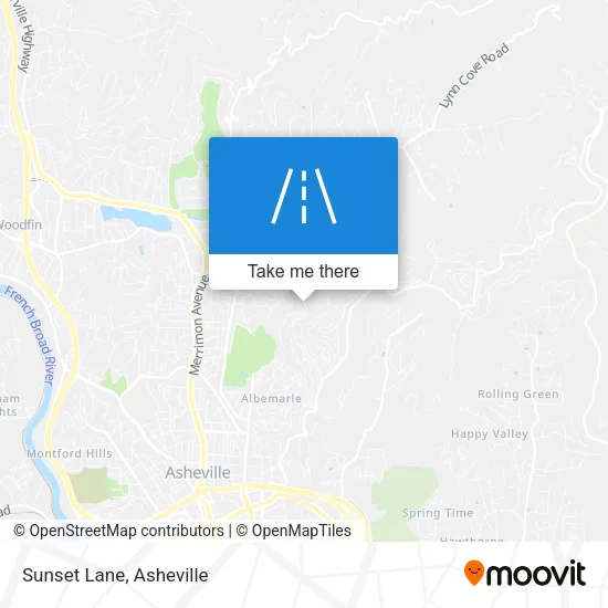 Sunset Lane map