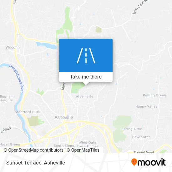 Sunset Terrace map