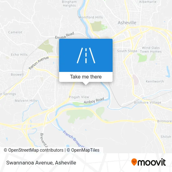 Swannanoa Avenue map