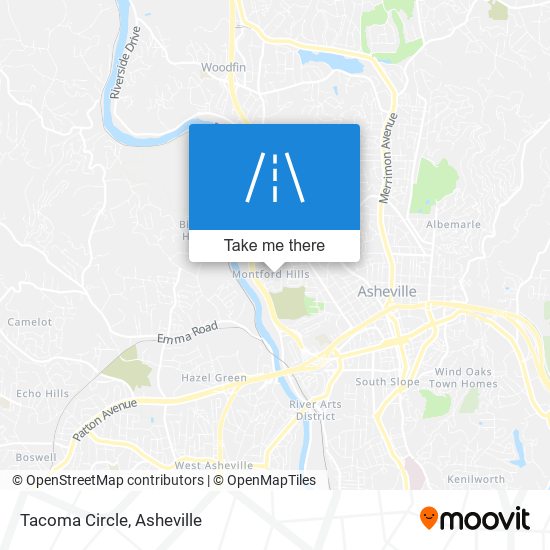 Tacoma Circle map