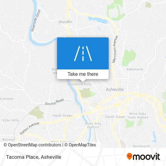 Tacoma Place map