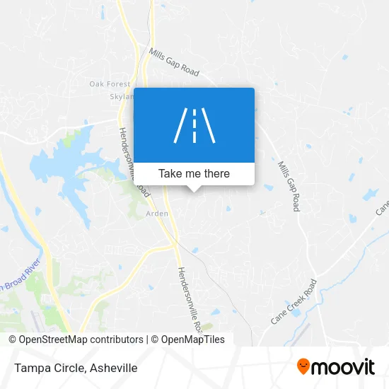 Tampa Circle map