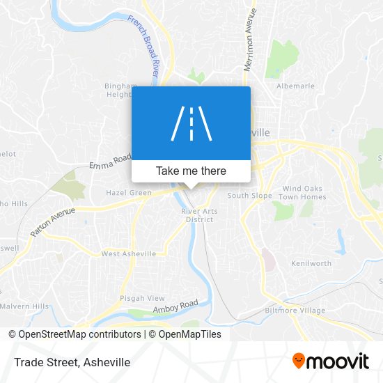 Mapa de Trade Street