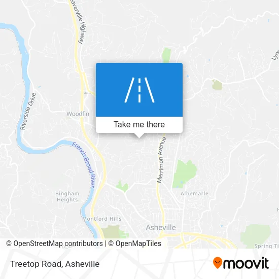 Treetop Road map