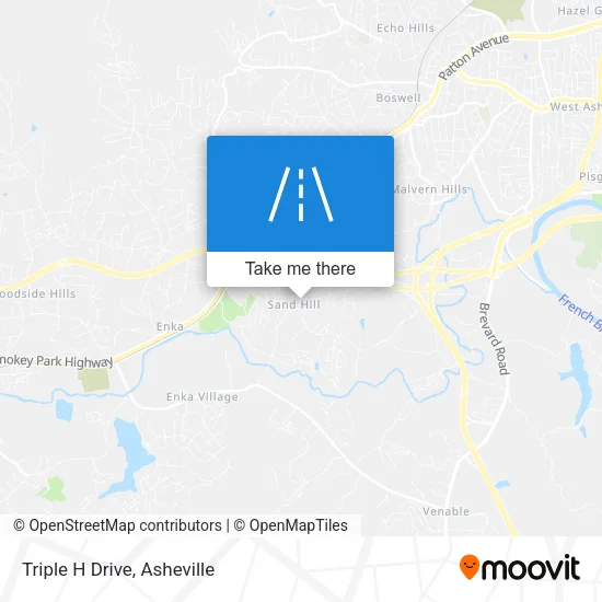 Triple H Drive map