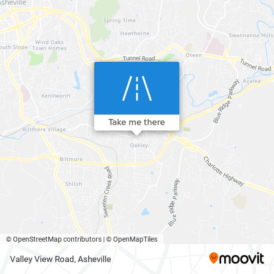 Valley View Road map