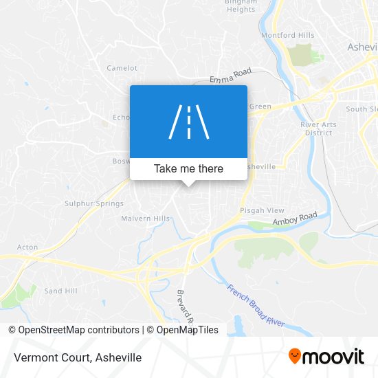 Mapa de Vermont Court