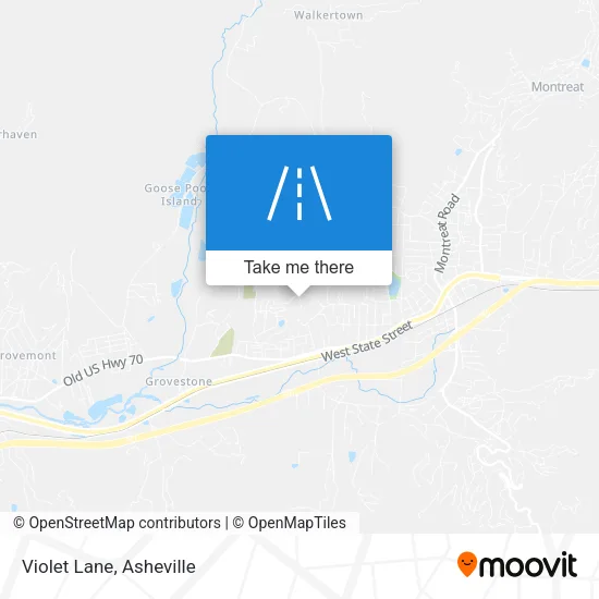 Violet Lane map