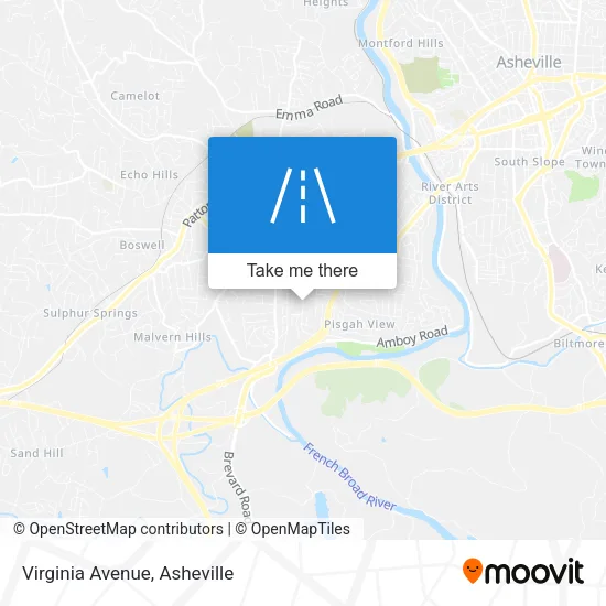 Virginia Avenue map