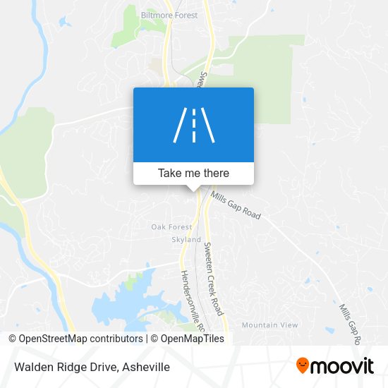 Walden Ridge Drive map