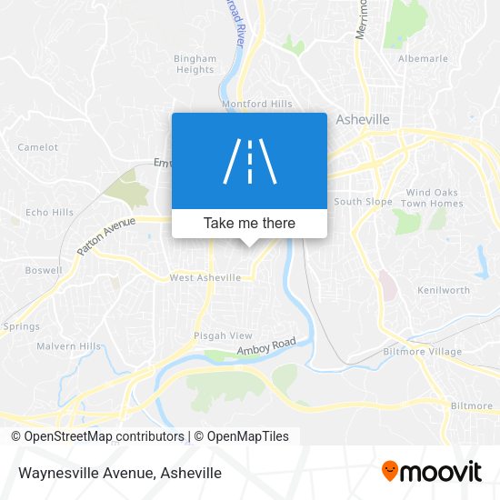 Waynesville Avenue map
