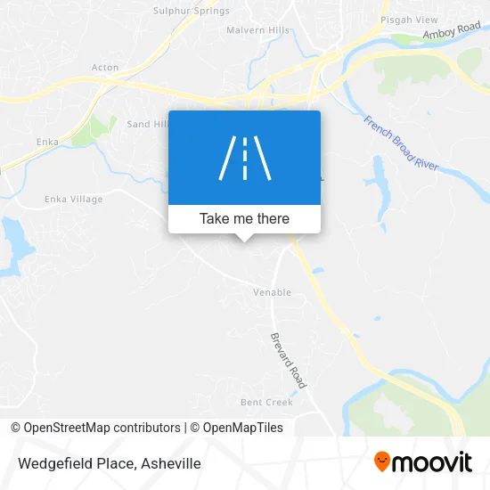 Wedgefield Place map