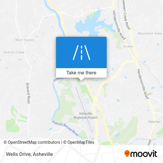 Wells Drive map