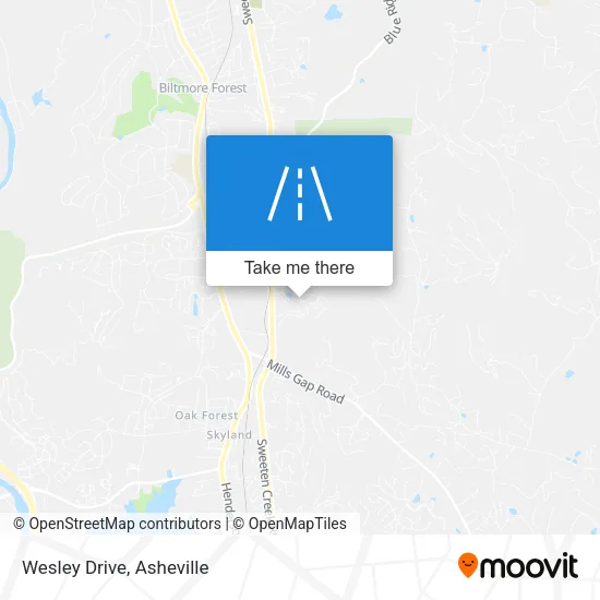 Wesley Drive map