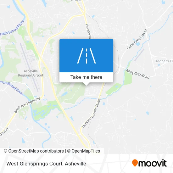 West Glensprings Court map