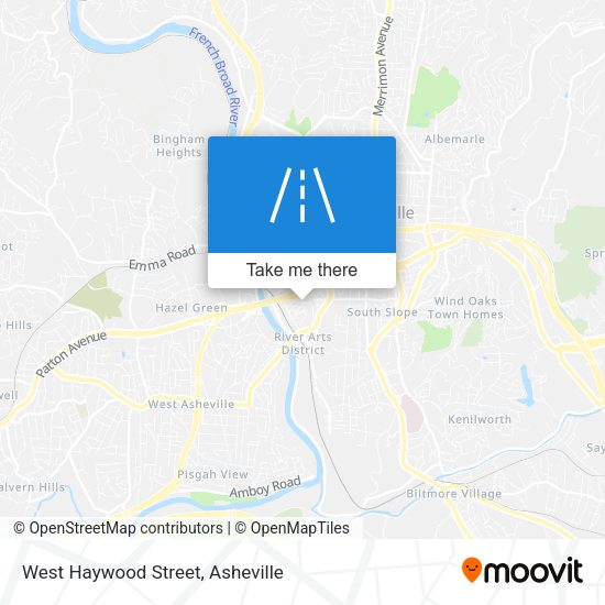 Mapa de West Haywood Street