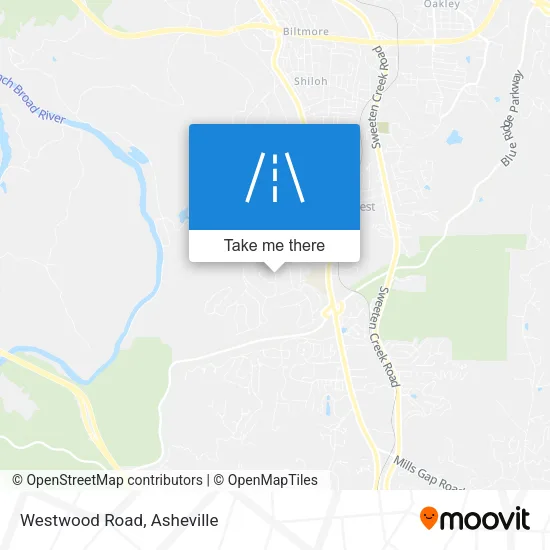 Westwood Road map