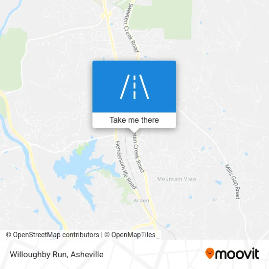 Willoughby Run map