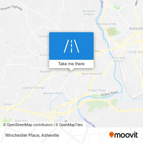 Winchester Place map