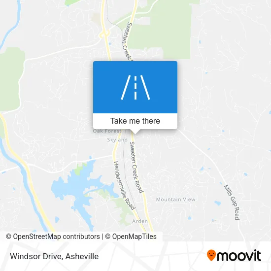 Windsor Drive map