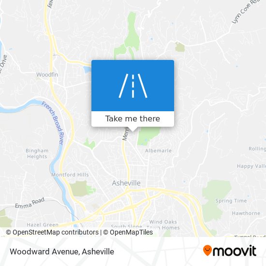 Mapa de Woodward Avenue