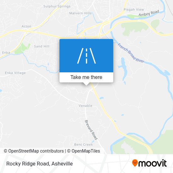 Rocky Ridge Road map