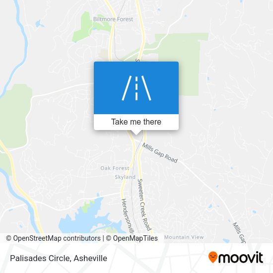 Palisades Circle map