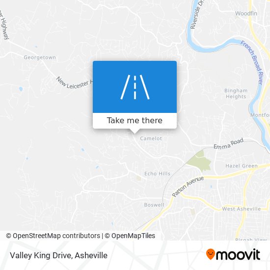 Mapa de Valley King Drive