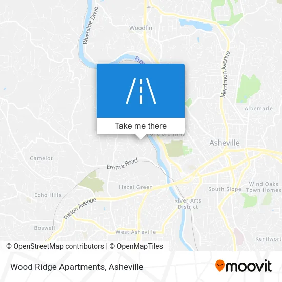 Wood Ridge Apartments map