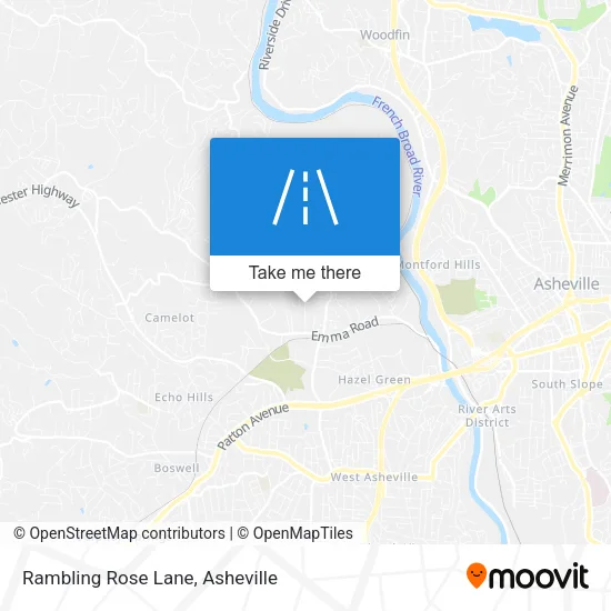 Rambling Rose Lane map