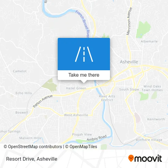 Resort Drive map