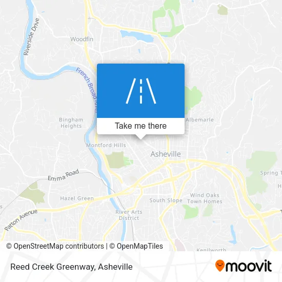 Reed Creek Greenway map
