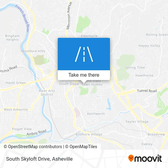 South Skyloft Drive map