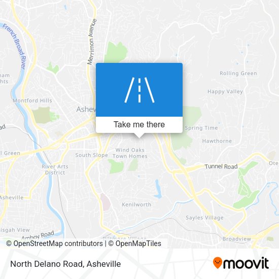 North Delano Road map