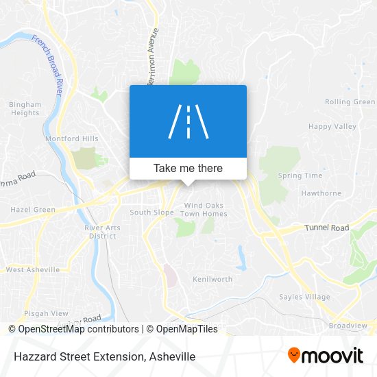 Hazzard Street Extension map